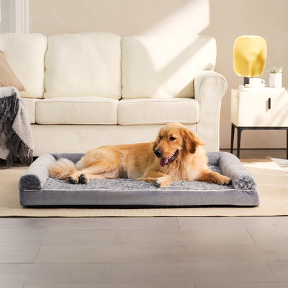 Orthopedic XL Dog Bed for Extra Large Dogs – Removable Washable Cover, Ideal for Crates