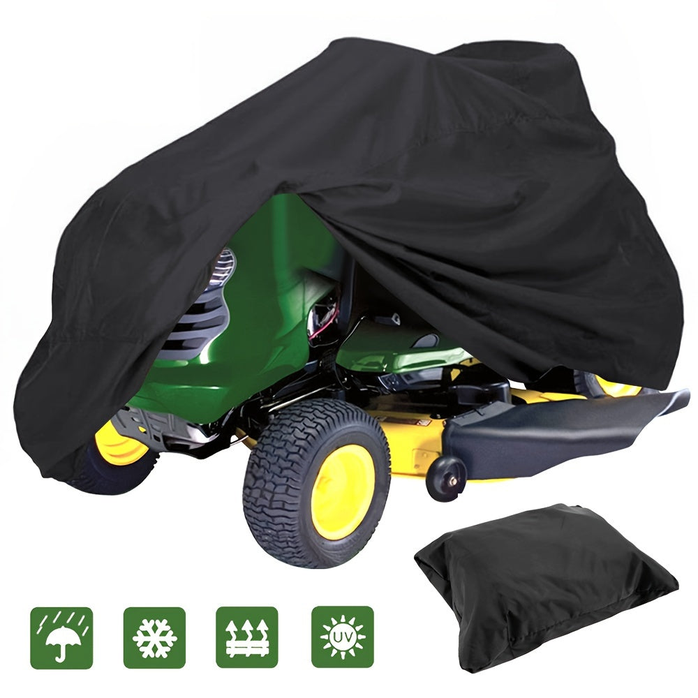 Heavy Duty Waterproof Lawn Mower Cover – 72"x54"x46" with UV Protection for Riding Lawn Tractors
