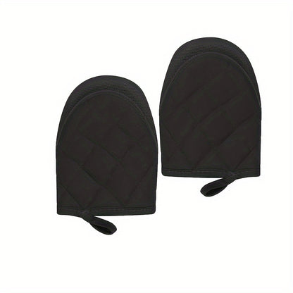 Multi-Ply Silicone Kitchen Oven Mitts - Non-Slip, Heat Resistant Gloves for Cooking and Baking - Food Safe - Perfect for Graduation, Juneteenth, Labor Day, and More - Pair