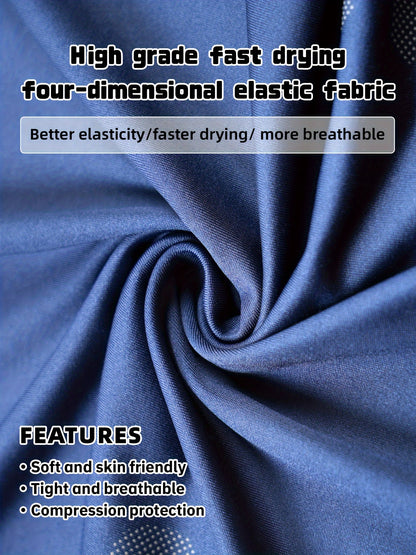Men's Thermal Compression Base Layer Set - Moisture-Wicking Sports Long Sleeve & Leggings for Running & Fitness