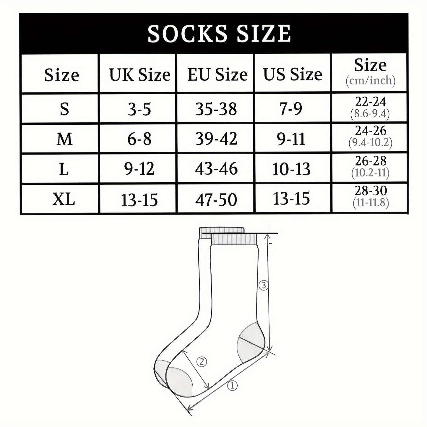 6 Pairs Unisex Diabetic Crew Socks – Cushioned Sole, Seamless Toe, Non-Binding Top, Breathable Knit Fabric Blend of Polyester, Nylon, and Spandex