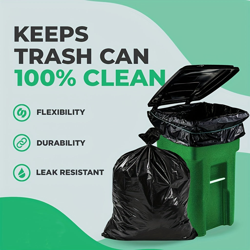 63 Gallon Heavy Duty Trash Bags - 20/40 Counts, Extra Large Lawn and Leaf Bags, Industrial Garbage Bags for Construction Sites and Workshops, Black