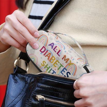 Rainbow Pattern Portable Insulin Insulated Storage Bag - Travel-Friendly Insulin Storage Box for Diabetic Patients