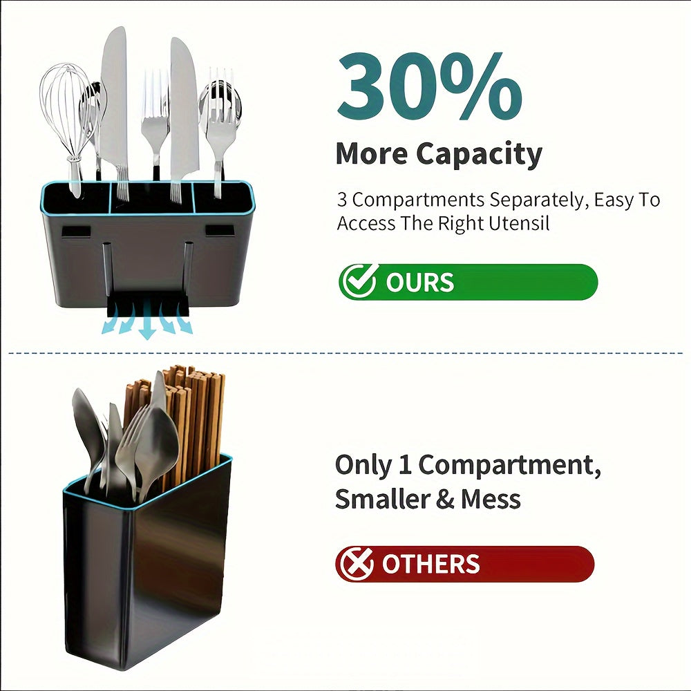 2-Tier Iron Bowl and Dish Drying Rack - Space-Saving Kitchen Organizer with Knife Cup and Tableware Holder - Rust-Resistant Metal Construction for Easy Cleaning