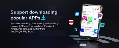 80GB Android 9.0 MP3 Player - Bluetooth, WiFi, 4.0-Inch Touchscreen, Speakers, FM Radio, eBooks, Expandable Up to 512GB