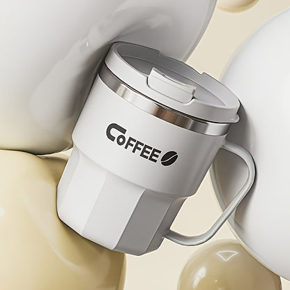 304 Stainless Steel Coffee Mug with Lid – Double-Walled, BPA-Free, Spill-Proof Travel Cup for Hot & Cold Beverages – Ideal Gift for Christmas, Valentine's, Mother's Day