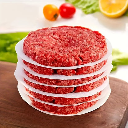 500pcs Non-Stick Hamburger Paper Sheets – Food Separators for Storing and Freezing Burgers, Cookies, Versatile Kitchen Gadgets for Home and Restaurant Use
