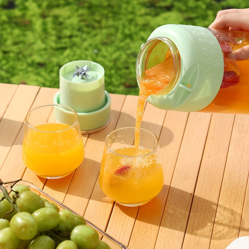Wireless Portable Multifunctional Electric Juicer - Large Capacity Fruit Blender for Home | Rechargeable, Easy to Clean, BPA-Free | Includes Drinking Straw and Juice Cup
