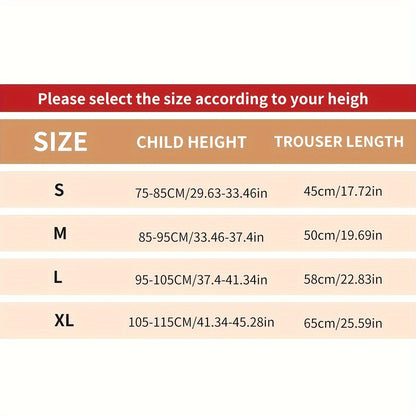 Girls' Solid Color Versatile Leggings – Soft & Comfy Casual Tights for All Seasons