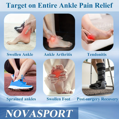 Reusable Gel Ice Pack for Feet - Hot and Cold Therapy, Ideal for Achilles Tendonitis, Plantar Fasciitis, and Swelling Relief