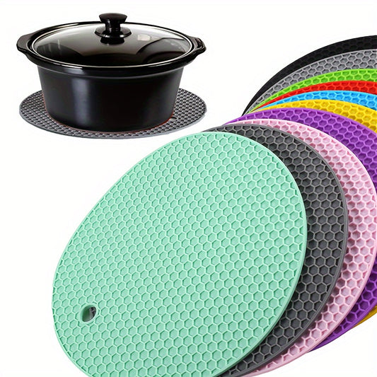 3PCS Multifunctional Silicone Insulation Mats - Thick Can Opener, Gripper Mat, Placemat, Teapot Mat, Spoon Holder, Coaster, Bottle Opener, Non-Slip Kitchen Tools and Commercial Necessity