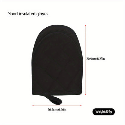 Multi-Ply Silicone Kitchen Oven Mitts - Non-Slip, Heat Resistant Gloves for Cooking and Baking - Food Safe - Perfect for Graduation, Juneteenth, Labor Day, and More - Pair