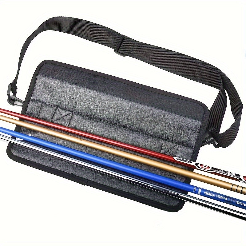 Compact & Lightweight Golf Club Bag - Waterproof Nylon, Adjustable Shoulder Strap, Fits 5 Clubs, Ideal for Men & Women