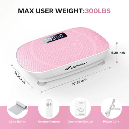 MERACH Vibration Plate Exercise Machine – Whole Body Workout Fitness Platform for Weight Loss & Shaping