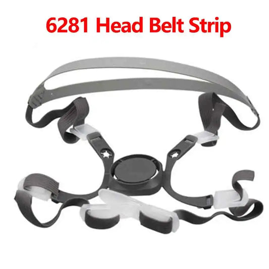 6281 Head Belt Strip Set for 6200 Dust Mask – Replacement Accessories for 3M 6200 Half-Face Gas Respirator