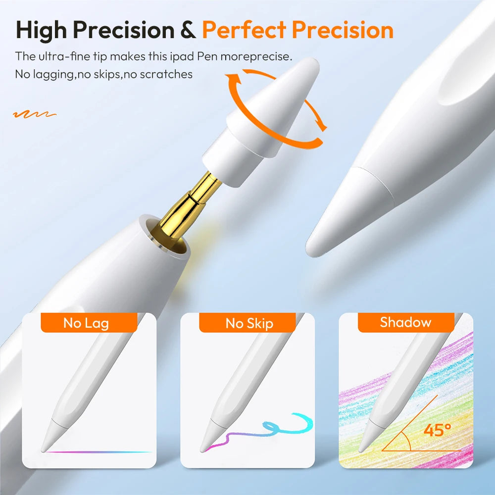Replacement Tips for Apple Pencil 1st/2nd Gen – Upgraded Durable Nibs for iPad Pro Pencil