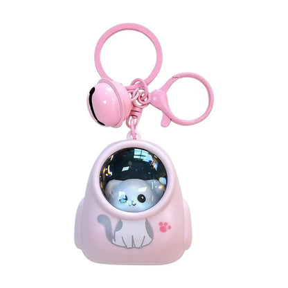 Cute Bear Night Light Keychain - Kawaii Bag Charm with Mini LED Atmosphere Light