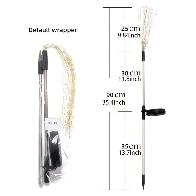 1-Pack Solar Fireworks Lights – Outdoor Holiday Lighting for Garden, Patio, Halloween, Christmas, Wedding & Wall Decor