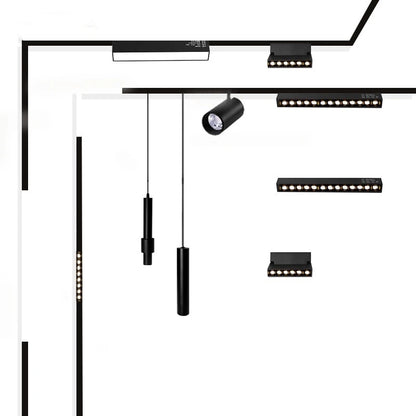 New Magnetic Track Light – Dimmable 48V LED Ceiling Lamp with Remote Control & No Main Light Design Spotlight