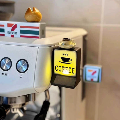 Coffee Shop Magnetic Fridge Stickers – Creative 711 Luminous Light Box, Convenience Store Light Sign & Home Decor Ornament