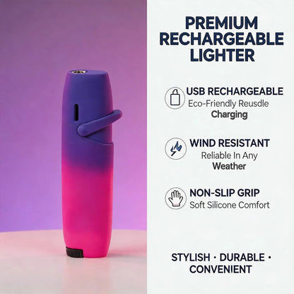 Gradient Torch Lighter - Portable Windproof Flashlight-Style Creative Lighter for Women
