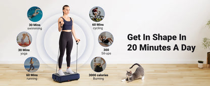 MERACH Vibration Plate Exercise Machine – Lymphatic Drainage, Pain Relief, Sleep Aid, Fat Burning & Weight Loss Vibration Plate
