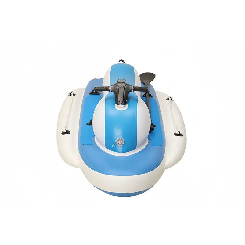 Remote Control Electric Motorized Inflatable Jet Ski Boat – Floating Water Motor Boat with Electric Underwater Scooter