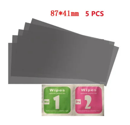 Polarizer Film Sheets for Vehicle Displays - Transparent LCD Screen Repair Film for Electric Cars, Motorcycles and Dashboard Instruments
