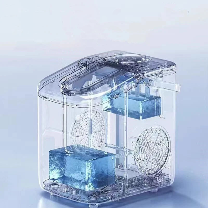 Automatic Mini Electric Ice Cube Maker – Portable Ice Machine for Bar, Home, Kitchen & Office, 9 Cubes in 6 Minutes