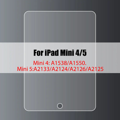Tempered Glass Screen Protector for iPad 10.2, 9.7, 10.5, 10.9, Pro 11, New iPad 9/8/7/6/5, Air 4/3/2, Mini 2020-2022