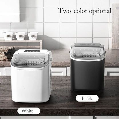 Portable Electric Ice Cube Maker - Automatic Bullet Round Ice Machine, 15kg/24H for Family, Bar, Coffee Shop, Kitchen, Office