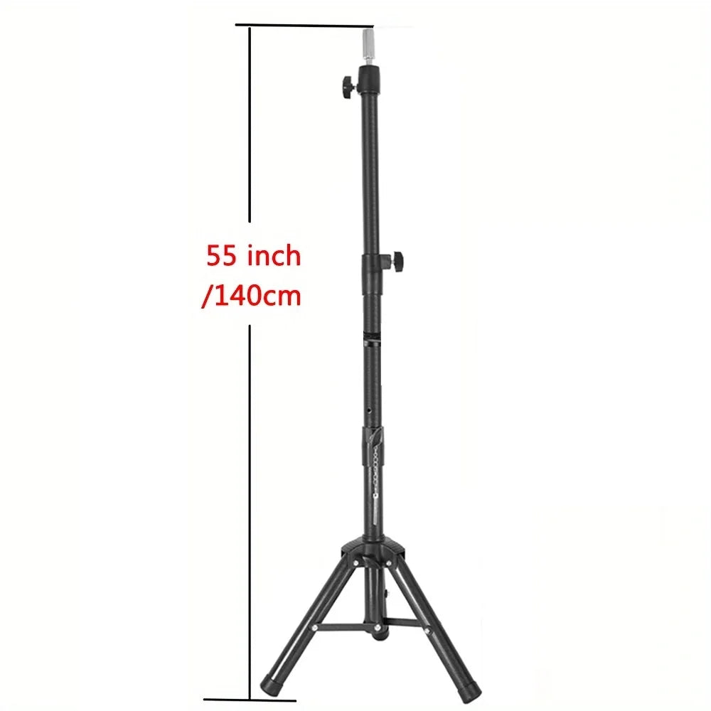 Multifunction Wig Stand — 3-Holder Tripod for Mannequin Heads, Training Dolls & Canvas Blocks