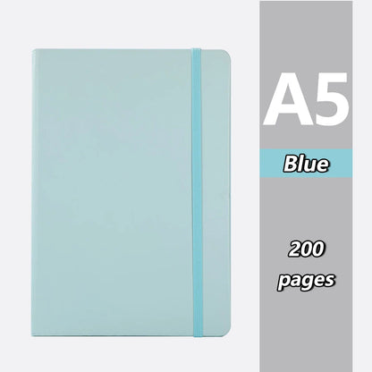 2PC Leather Notebook Set – 200-Page Lined Office Journal & Student Notepad