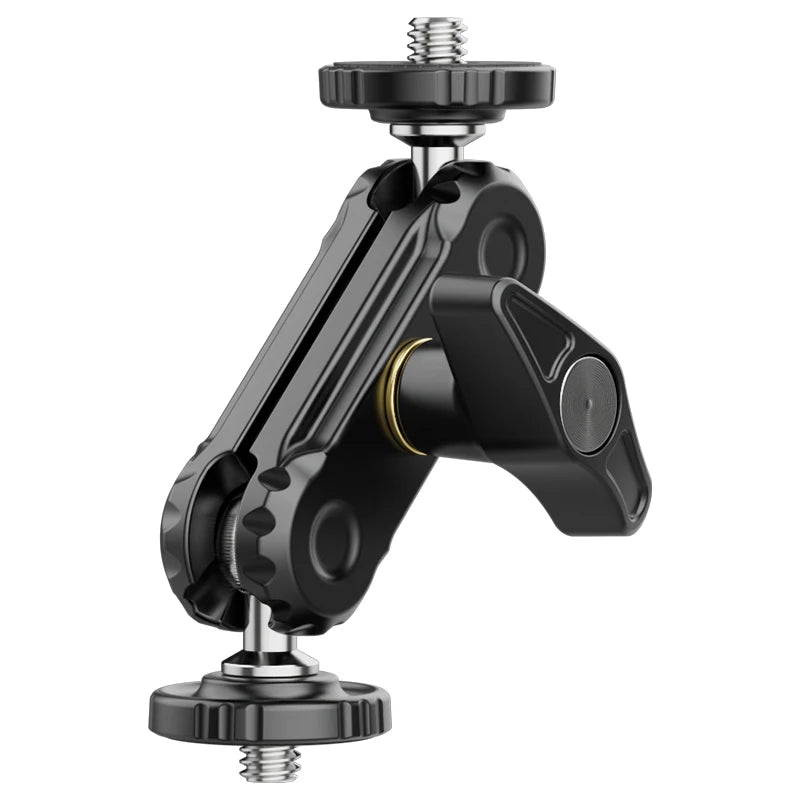VIJIM Ulanzi R102 Metal Double Ball Head Magic Arm - 360° 1/4'' Screw Extension Mount for DSLR Camera, Monitor, Video Mic & Tripod
