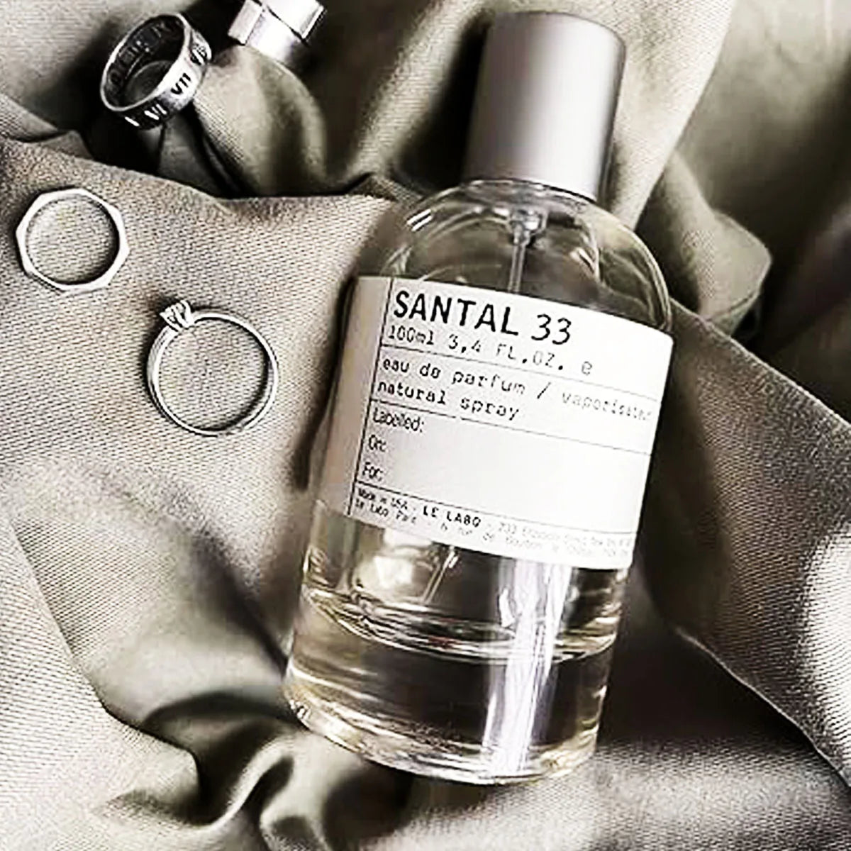 LeLabo Santal No.33 Eau De Parfum – Unisex Long-Lasting Perfume Inspired by Santal 33, 100ml (3.4 oz) – Perfect Gift