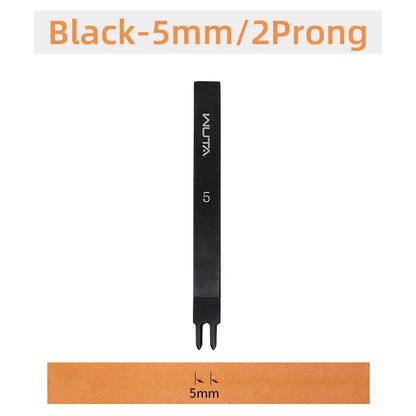 WUTA Leather Chisel Tool – Diamond Pricking Iron with 3/4/5/6mm Hole Punch for Stitching & Leathercraft
