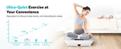 MERACH Vibration Plate Exercise Machine – Whole Body Workout Fitness Platform for Weight Loss & Shaping