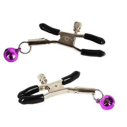 Adjustable Metal Nipple Clamps - Adult Novelty Clips for Couples’ Intimate Play and Massage