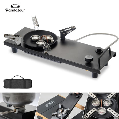Pandatour IGT Folding Camping Gas Stove - One-Click Ignition High-Power Portable Table Burner
