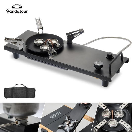Pandatour IGT Folding Camping Gas Stove - One-Click Ignition High-Power Portable Table Burner