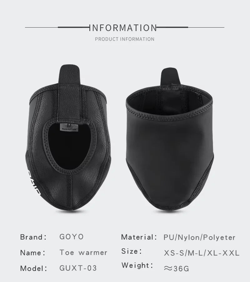 GIYO Winter Bicycle Toe Covers – Rainproof & Windproof Bike Shoe Covers for MTB & Road Cycling, Men & Women Booties