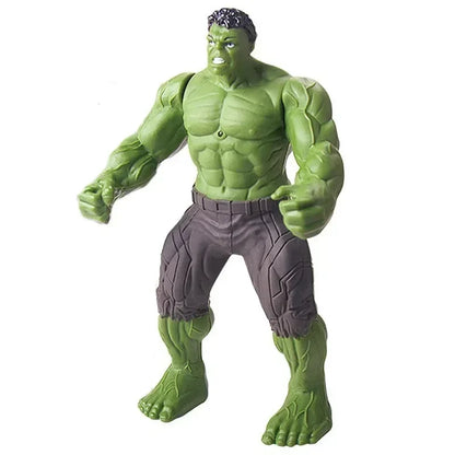 17cm Marvel Anime Action Figures – Spiderman, Hulk, Iron Man Toys for Kids, Cartoon Glow Doll Christmas Gift