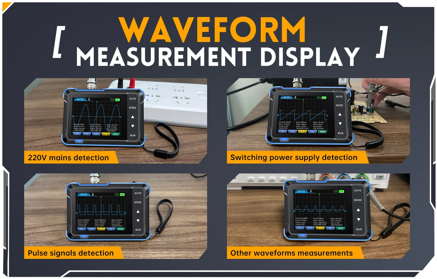 FNIRSI DSO510 DSO152 DSO153 Mini Handheld Digital Oscilloscope | 2-in-1, 48MS/s, 10MHz Bandwidth for Electronic Repair