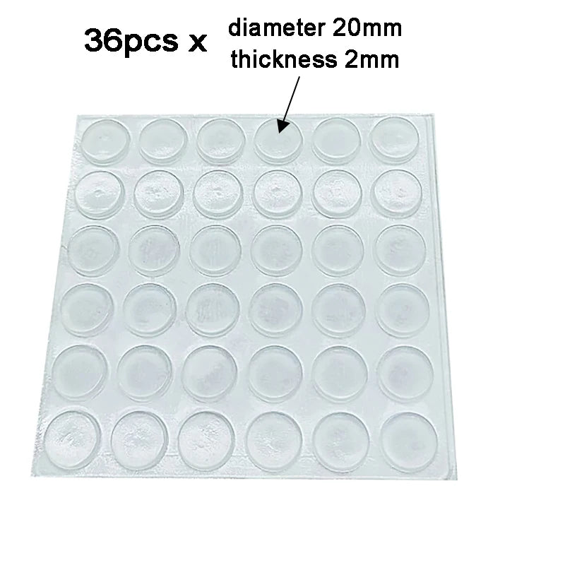 100-Piece Silicone Anti-Slip Bumper Pads - Soft Rubber Furniture Feet, Cabinet Cushions, and Drawer Door Protectors