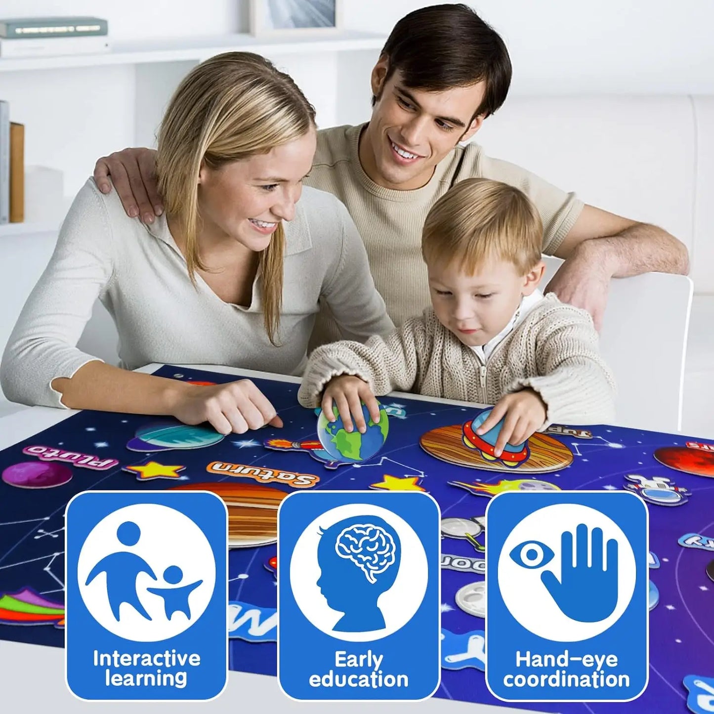 Montessori Felt Board Story Set – Outer Space Learning Activities, Preschool Educational Toy & Party Decoration