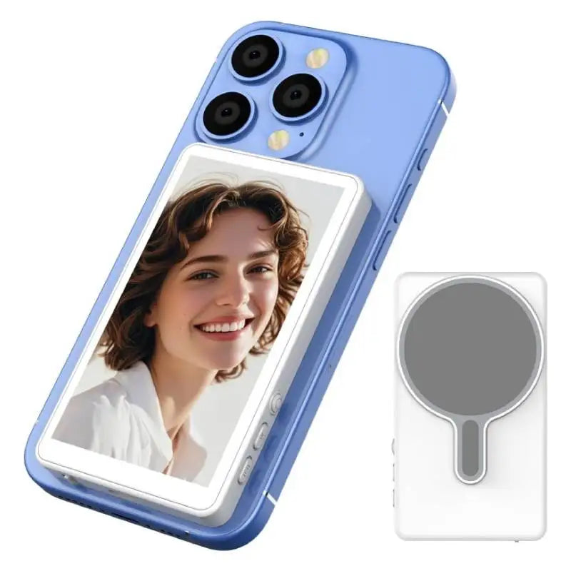 Magnetic Phone Monitor for Vlog – Self-Timer Rear Camera Screen for Live Streaming & Content Creation
