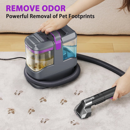 Portable Carpet & Upholstery Cleaner - 15KPa Spot Cleaning Machine for Carpets, Sofas & Car Seats