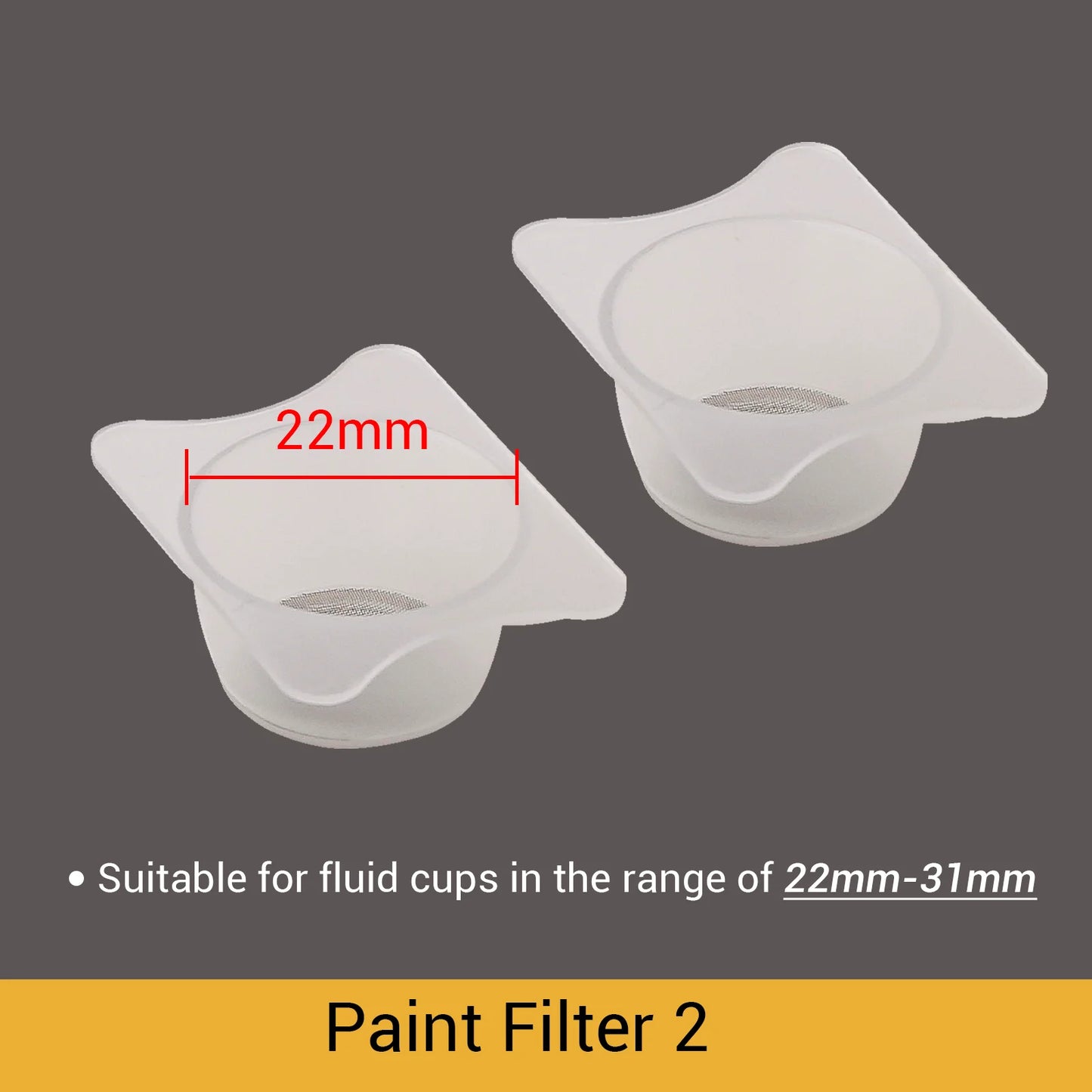 2pcs Airbrush Paint Purification Cups – Remove Impurities for NCT-SJ81/83, NCT-130/116