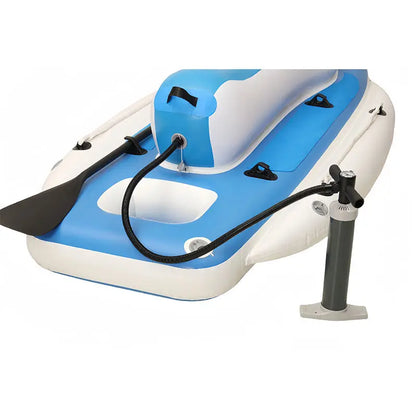 Remote Control Electric Motorized Inflatable Jet Ski Boat – Floating Water Motor Boat with Electric Underwater Scooter