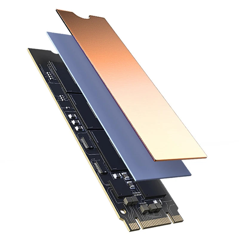 LDPCSJ M.2 NVME SSD Heatsink with Nano Thermal Pads - Copper Cooling for M2 2280 Laptop SSD